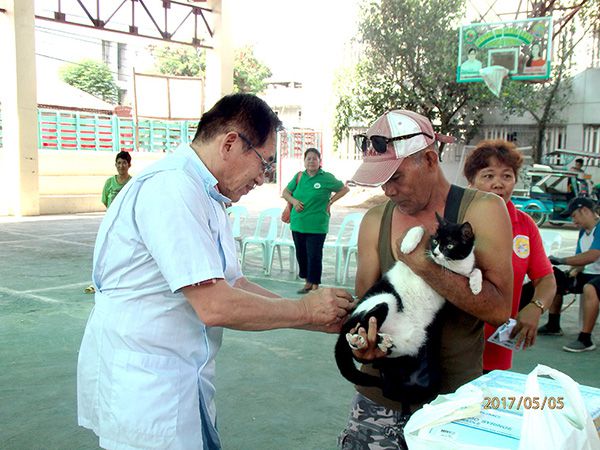 2017年フィリピンでの狂犬病予防注射08